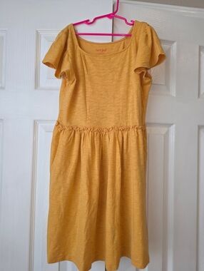 Cat & Jack Mustard Yellow girls dress L 10/12